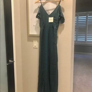 Brand new Revolve Belluci Green Maxi Dress